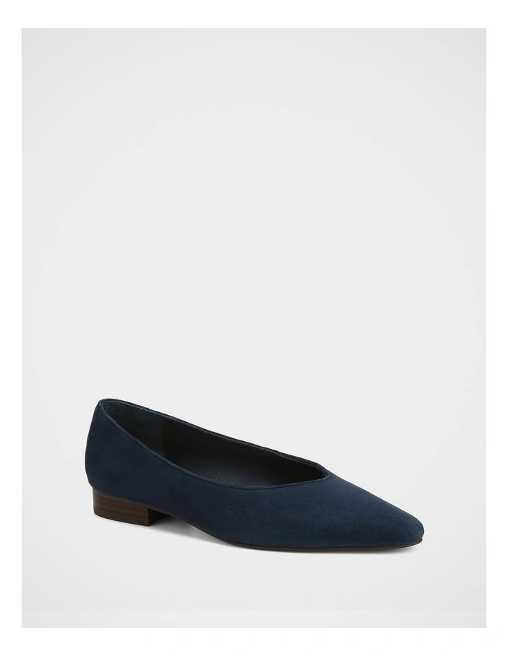 Calio Suede Leather Ballet Flat in Navy image 2