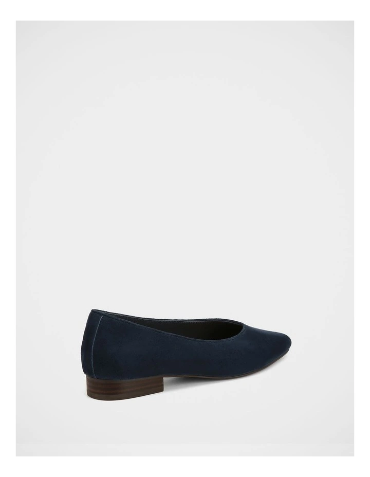 Calio Suede Leather Ballet Flat in Navy image 4