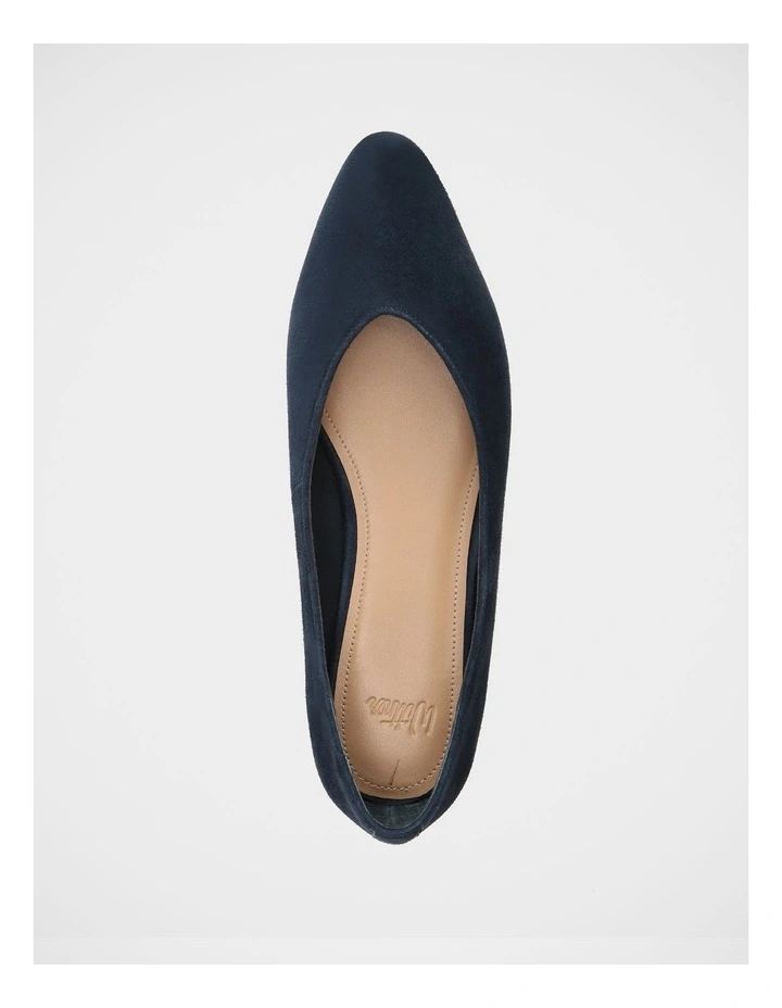 Calio Suede Leather Ballet Flat in Navy image 5
