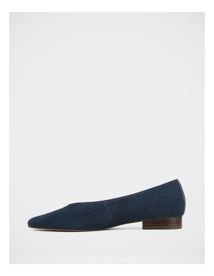 Calio Suede Leather Ballet Flat in Navy image 6