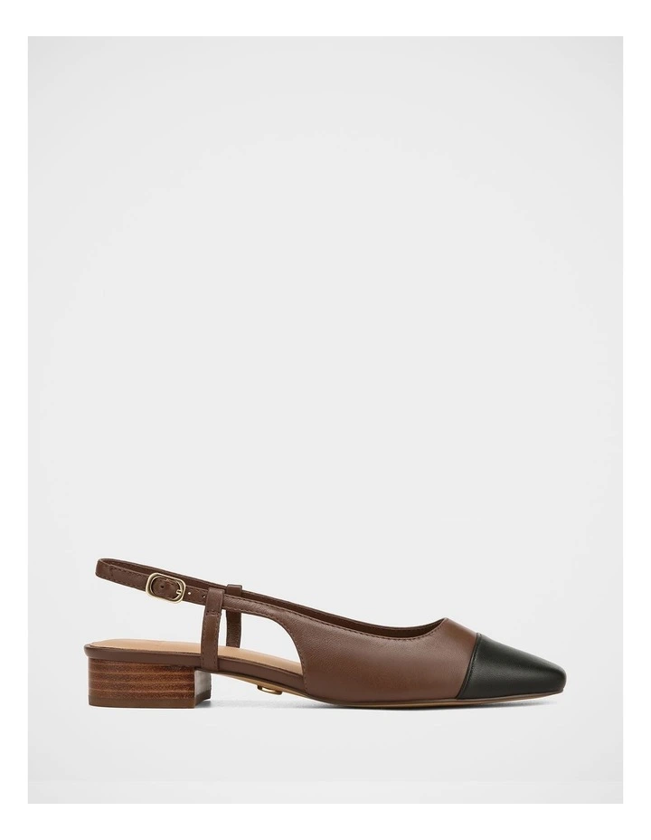 Dame Leather Slingback in Syrup image 1