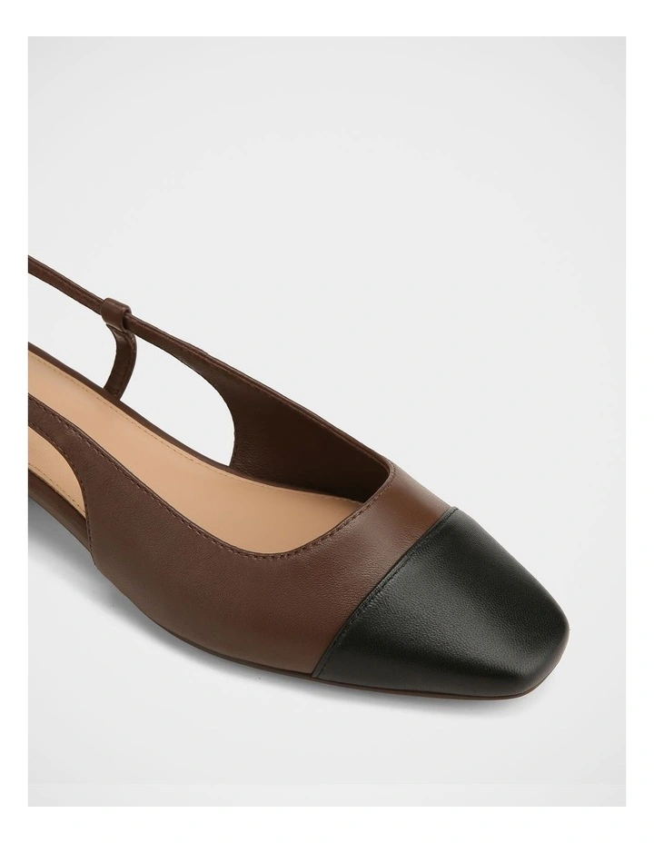 Dame Leather Slingback in Syrup image 3