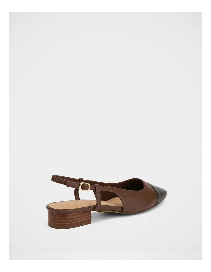 Dame Leather Slingback in Syrup image 4