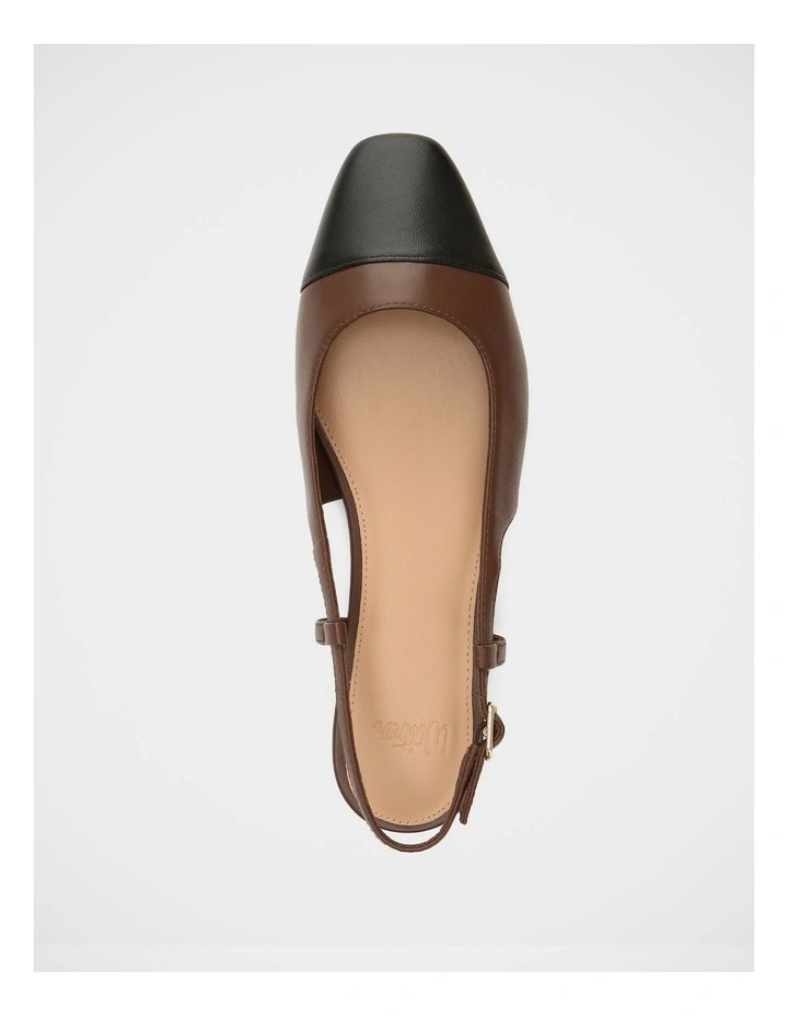 Dame Leather Slingback in Syrup image 5
