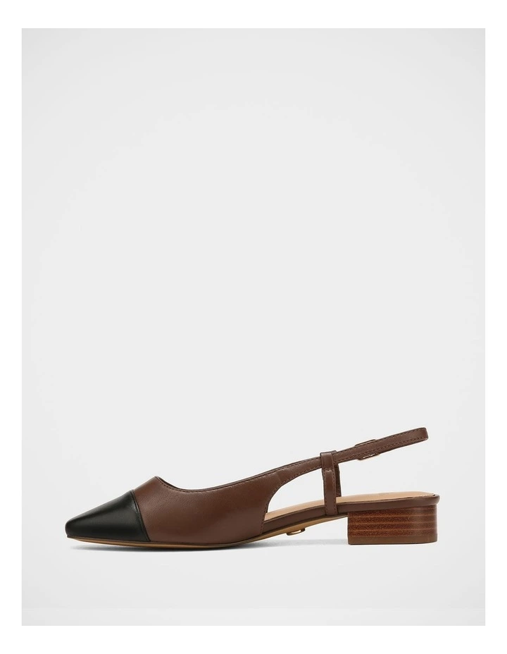 Dame Leather Slingback in Syrup image 6