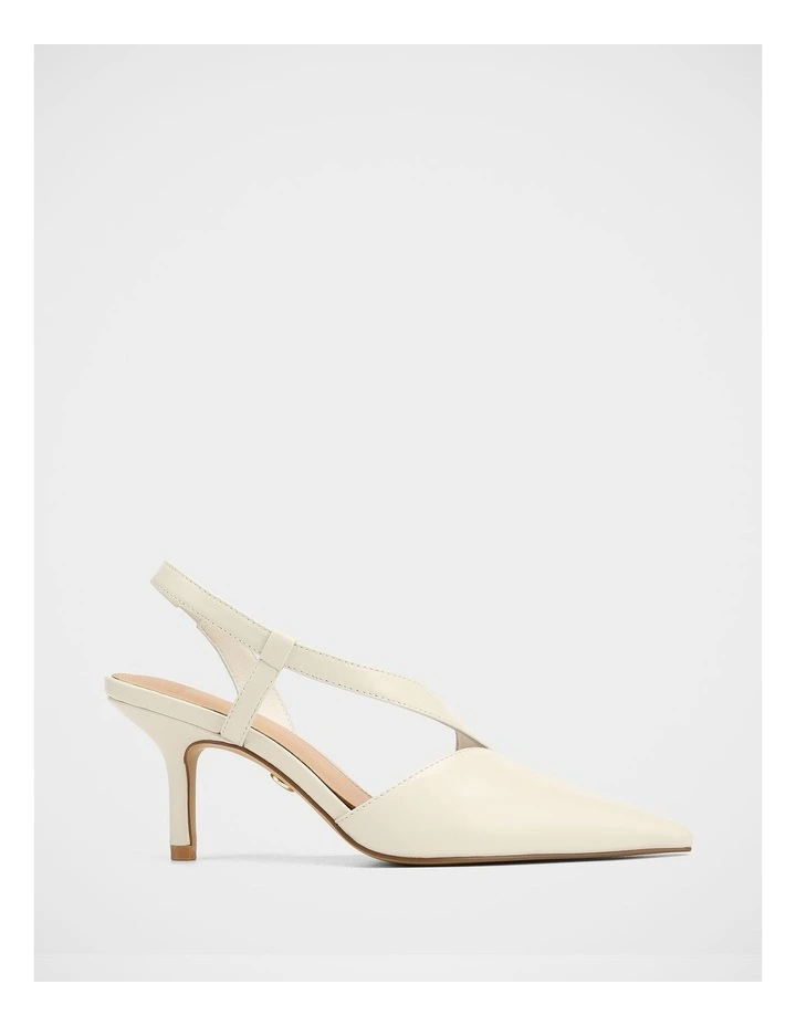 Lannie Leather Slingback in Ivory image 1