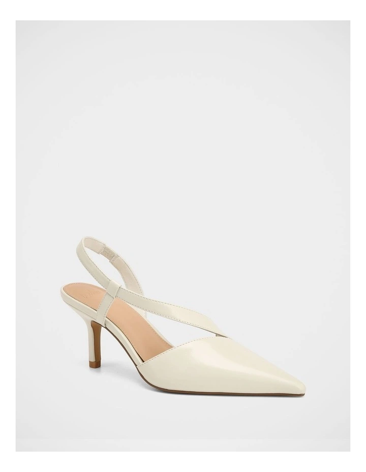Lannie Leather Slingback in Ivory image 2