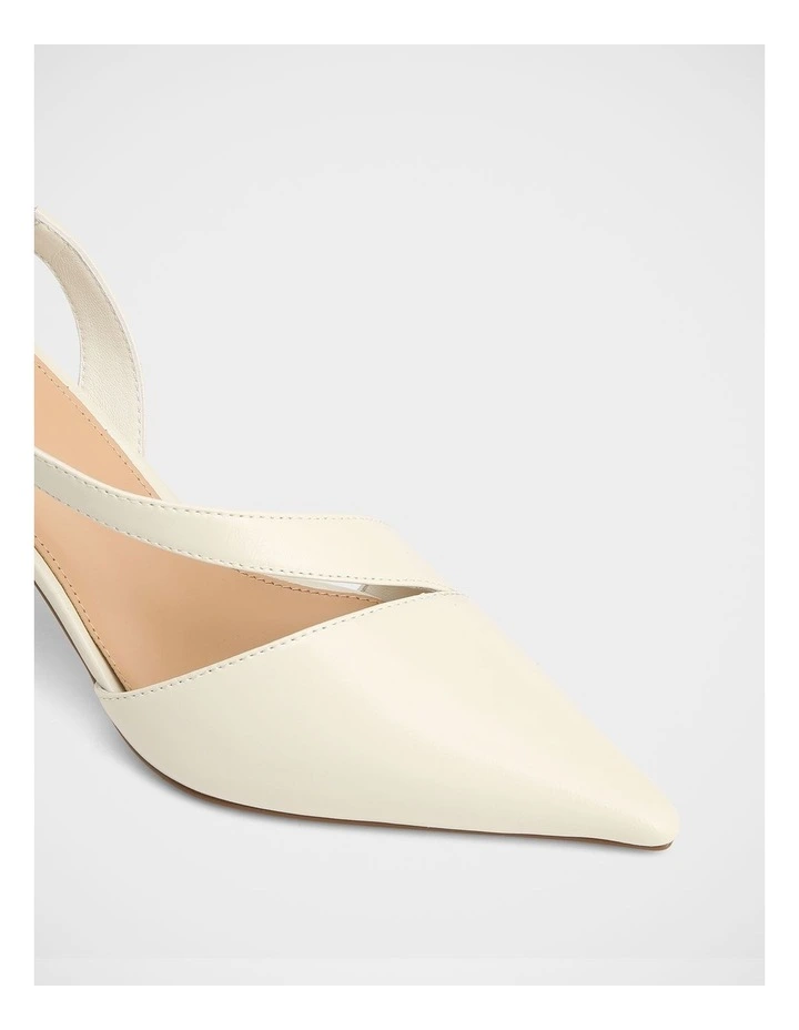 Lannie Leather Slingback in Ivory image 3