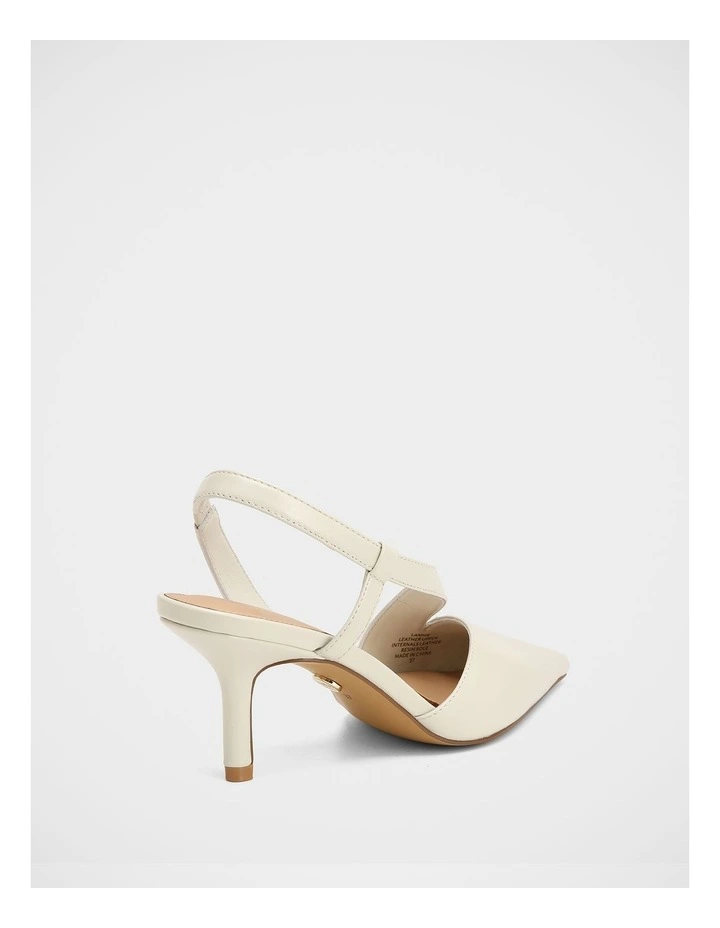 Lannie Leather Slingback in Ivory image 4