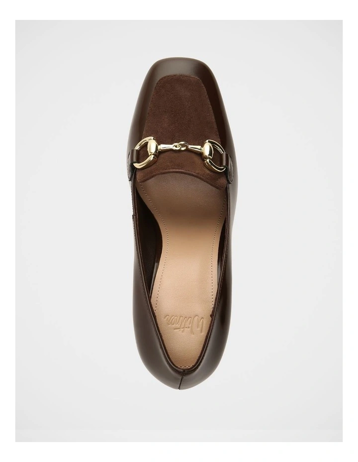 Pence Leather Pump in Chocolate image 5