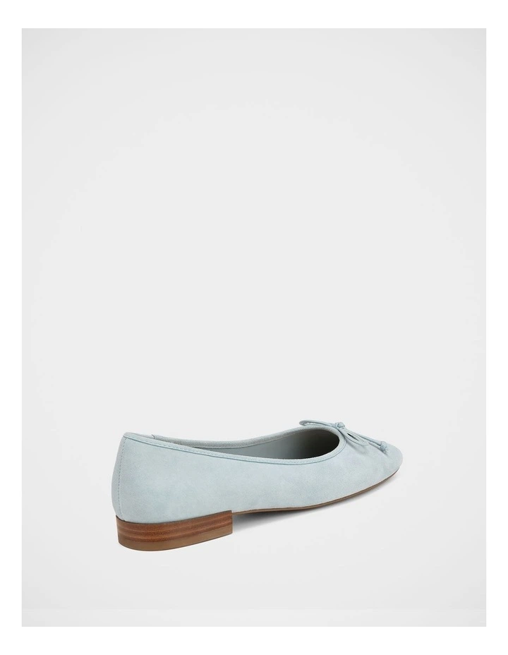 Armenia Suede Leather Ballet Flat In Soft Blue image 4