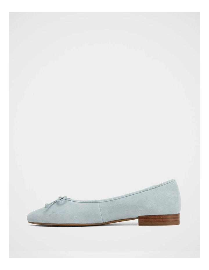 Armenia Suede Leather Ballet Flat In Soft Blue image 6