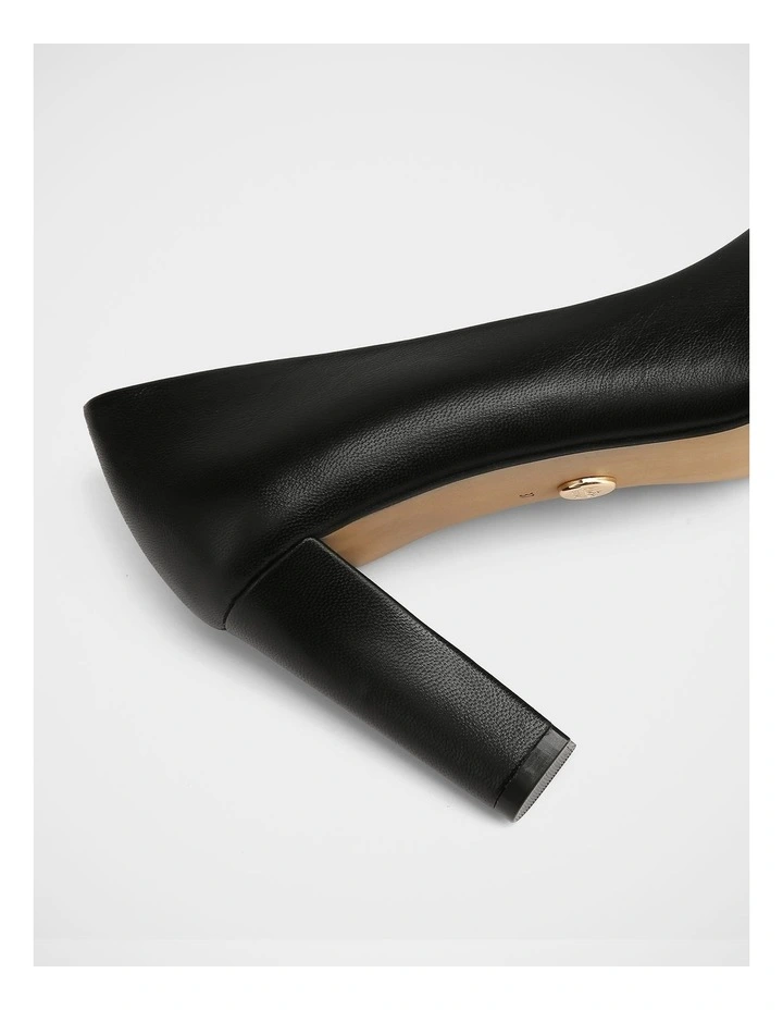 Shilo Leather High Heel Pumps in Black image 3