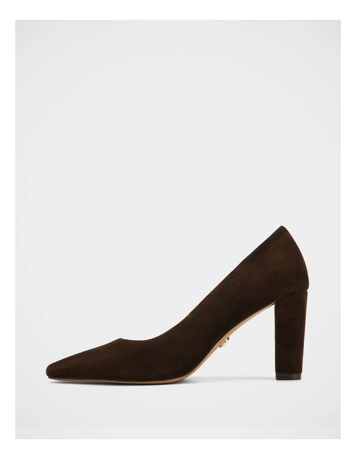 Shilo Suede Leather High Heel Pumps in Espresso image 6