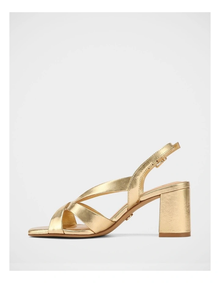 Josie Metallic Leather Sandal in Gold image 6
