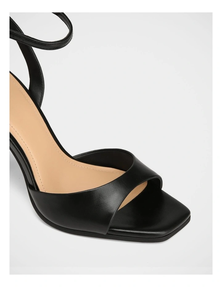 Xandy Leather Heel in Black image 3