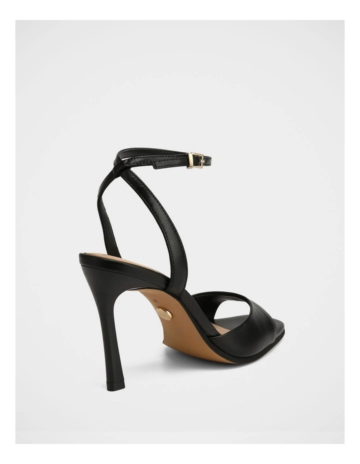 Xandy Leather Heel in Black image 4