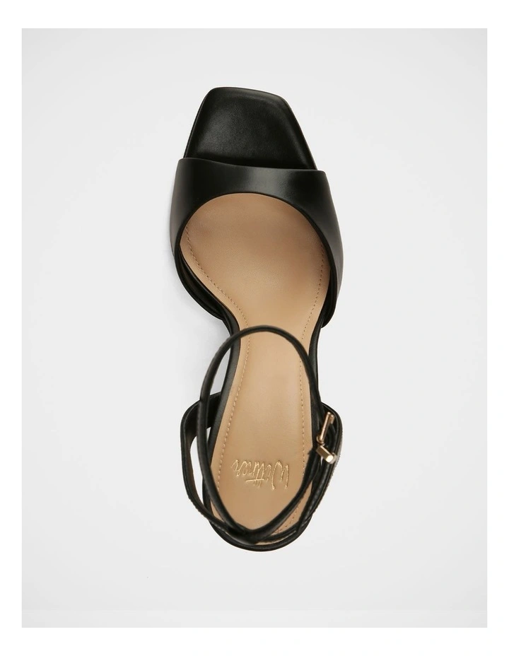Xandy Leather Heel in Black image 5