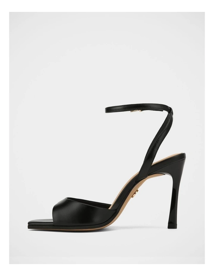 Xandy Leather Heel in Black image 6