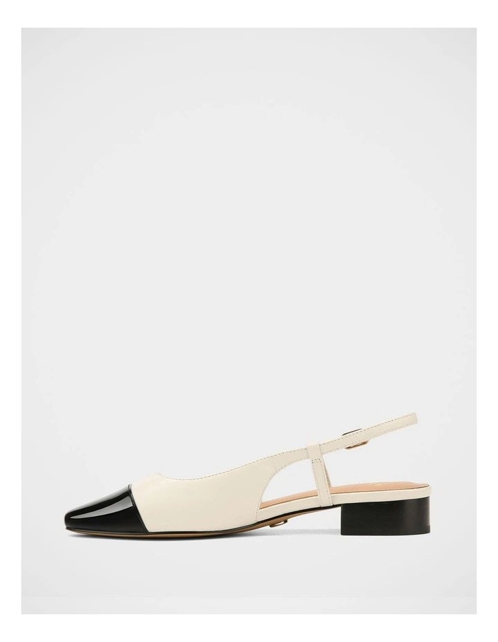Dame Leather Slingback in White image 6