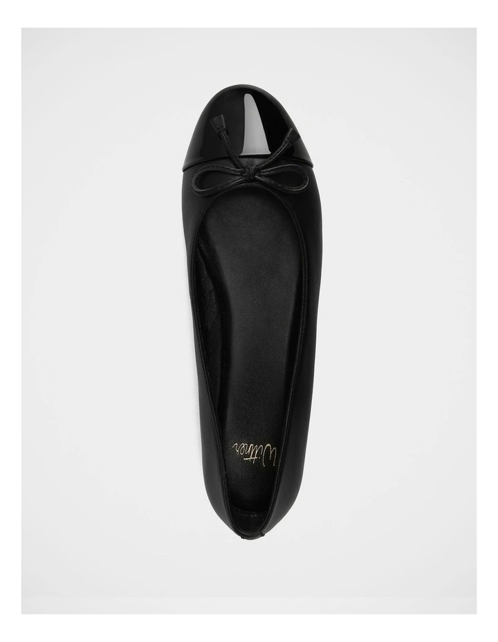 Amelia Leather Ballet Flat in Black image 5