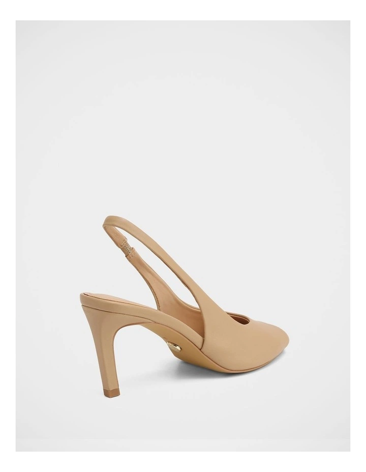 Polly Leather Slingback in Nude image 4