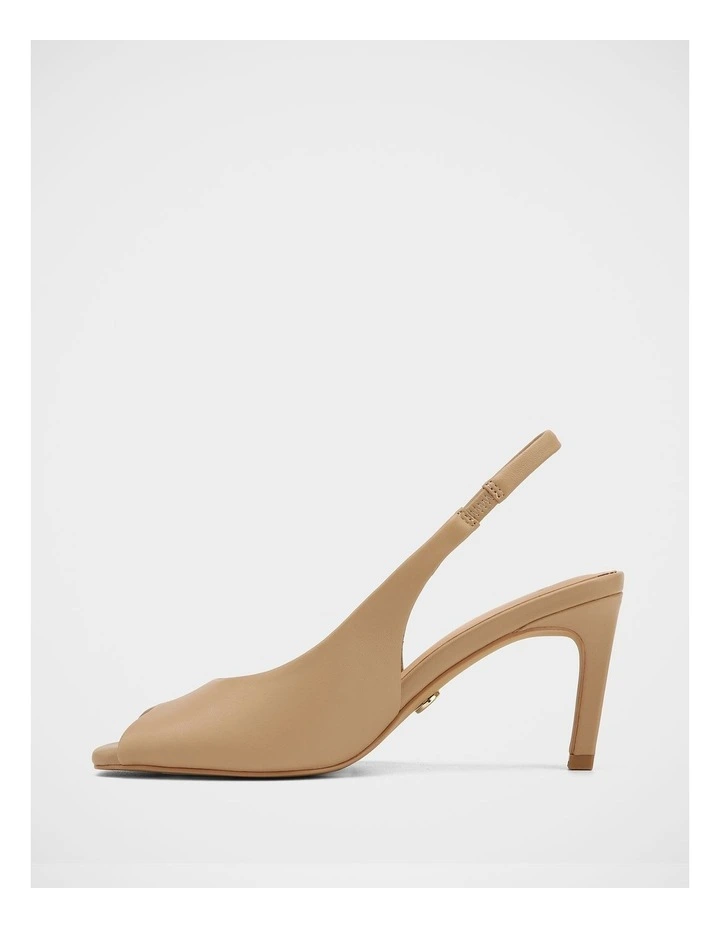 Polly Leather Slingback in Nude image 6
