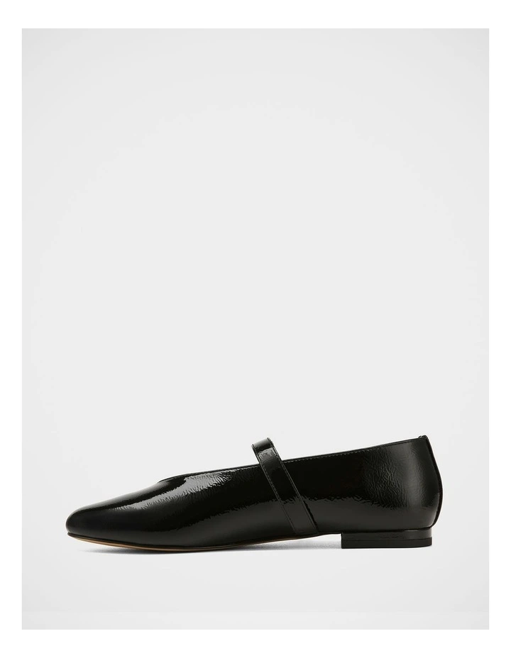 Dakota Crinkle Patent Leather Mary Jane in Black image 6