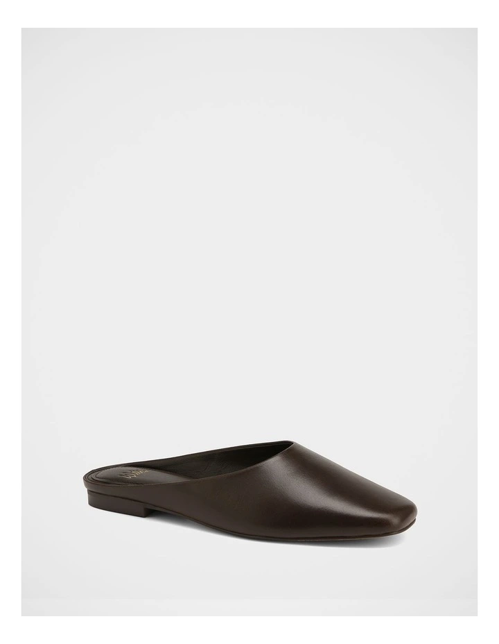 Clover Leather Mules in Ebony image 2