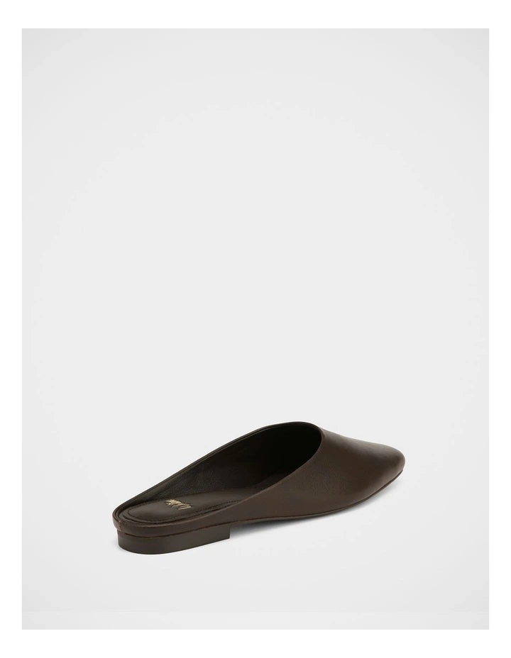 Clover Leather Mules in Ebony image 4