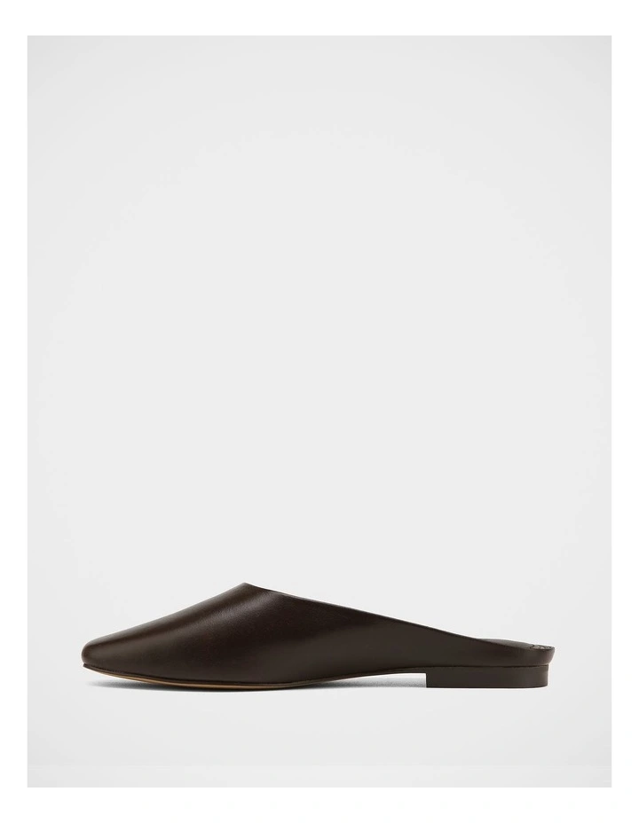 Clover Leather Mules in Ebony image 6