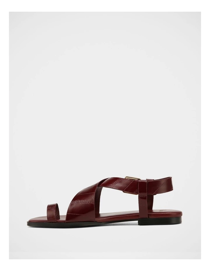Bianca Leather Sandal in Berry image 6