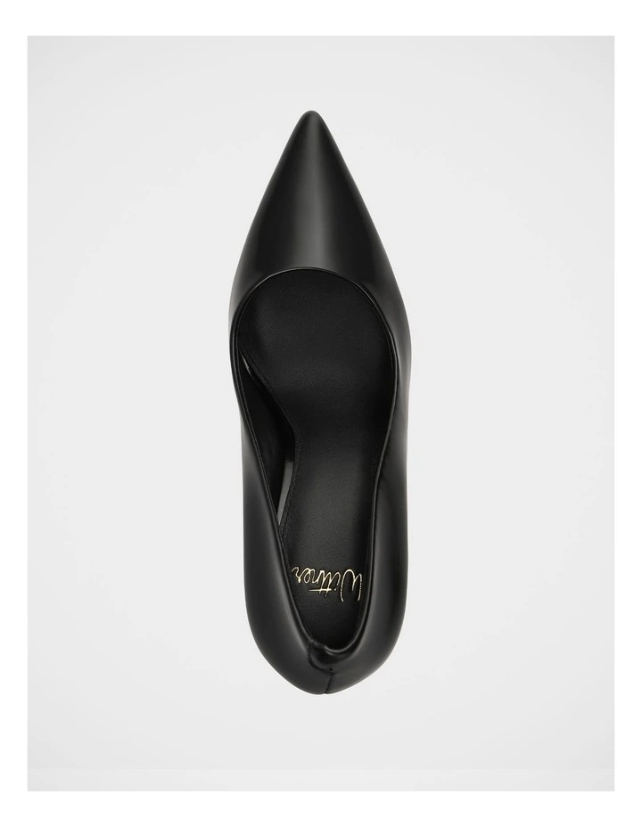 Sammi Leather High Heel Pumps In Black image 5