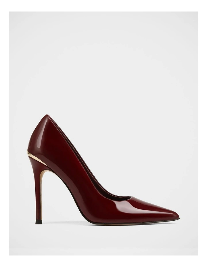 Sammi Patent Leather High Heel Pumps In Berry image 1