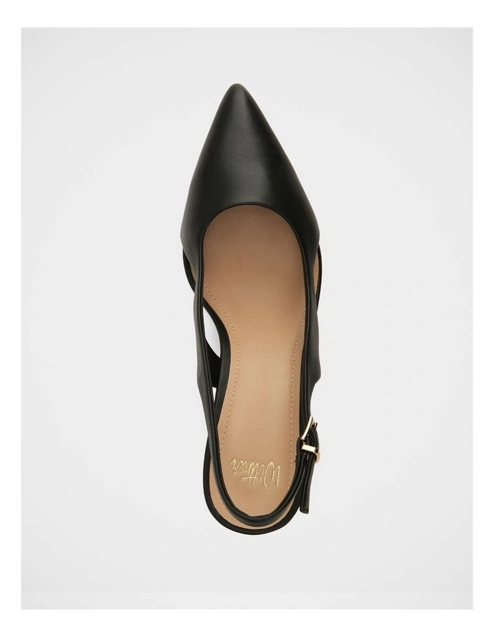 Rachel Leather High Heels in Black image 5