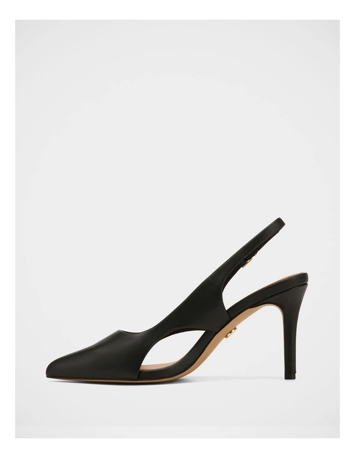 Rachel Leather High Heels in Black image 6