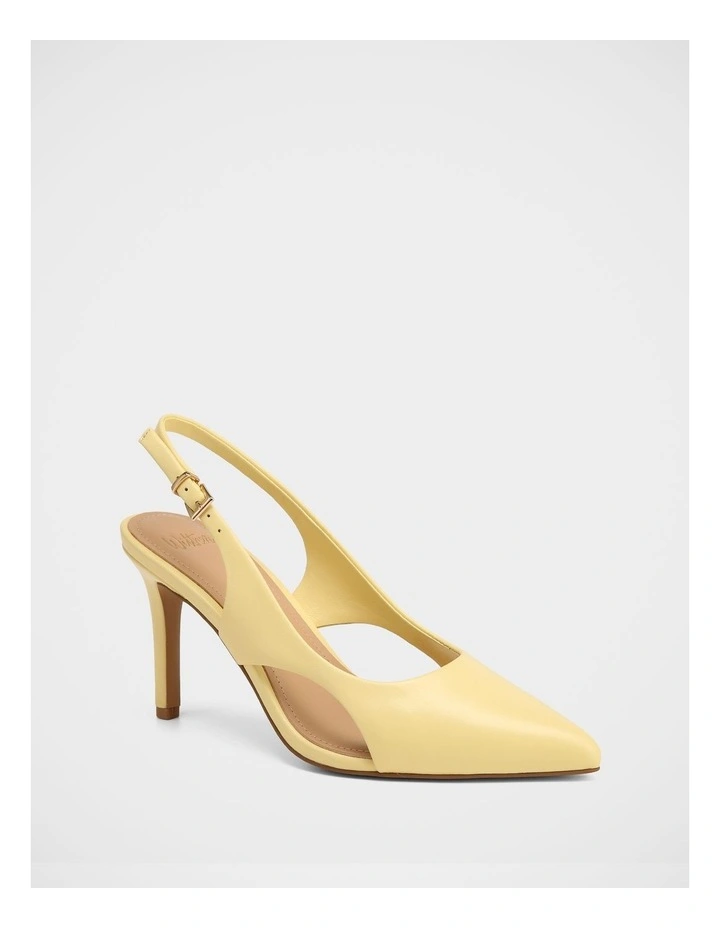 Rachel Leather High Heels in Butter image 2