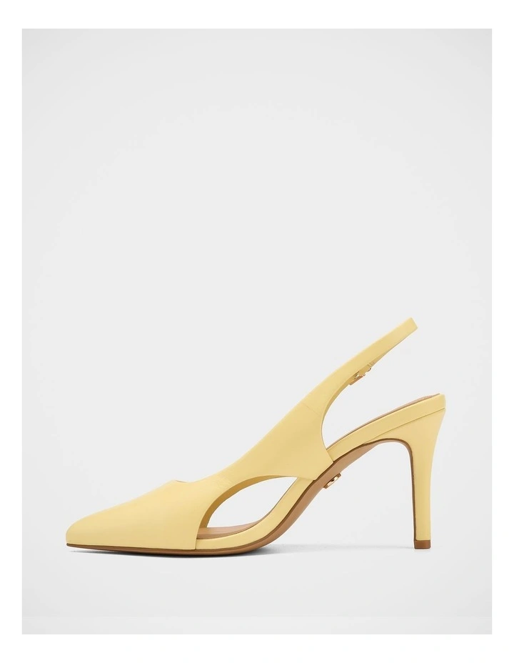 Rachel Leather High Heels in Butter image 6