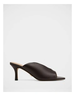 Kimee Leather Sandals in Plum