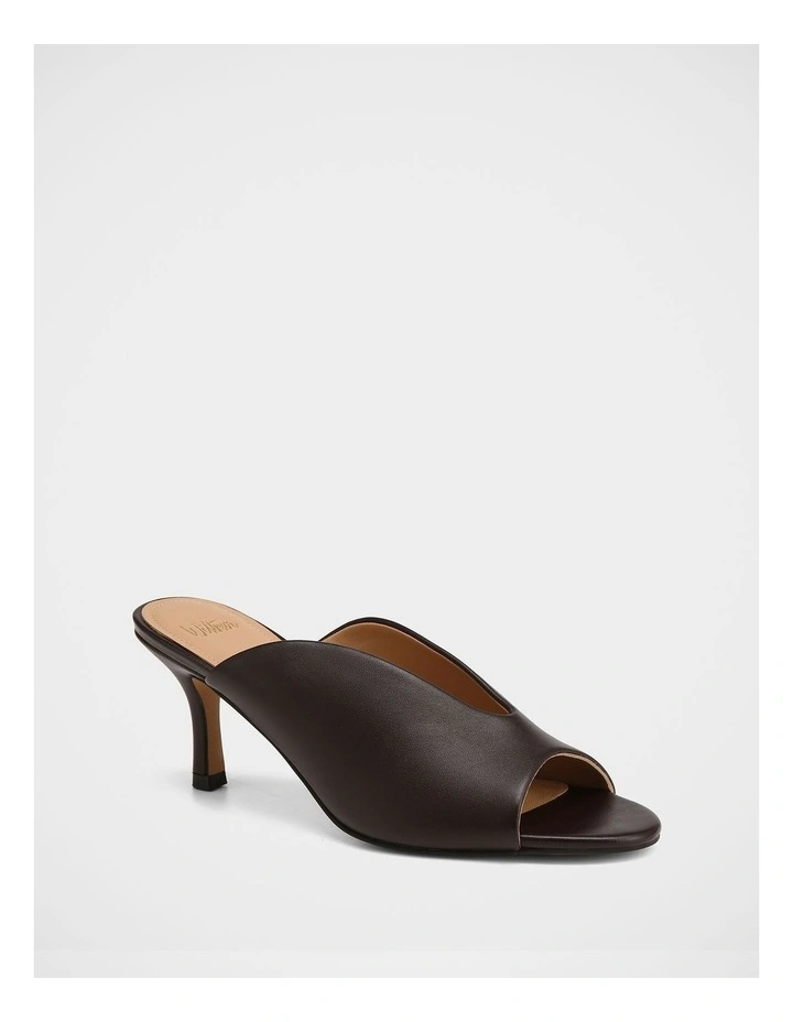 Kimee Leather Sandals in Plum image 2