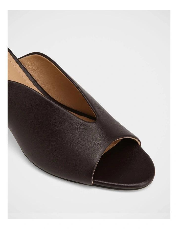 Kimee Leather Sandals in Plum image 3