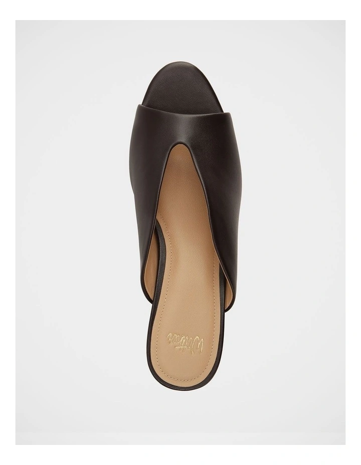 Kimee Leather Sandals in Plum image 5
