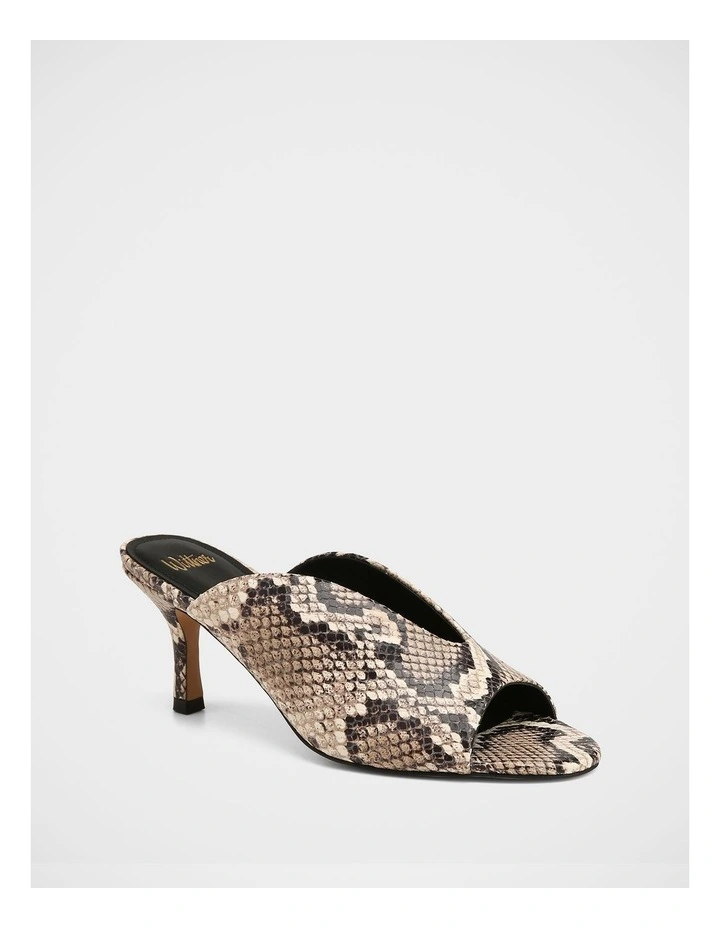 Kimee Embossed Leather Sandals in Snake image 2