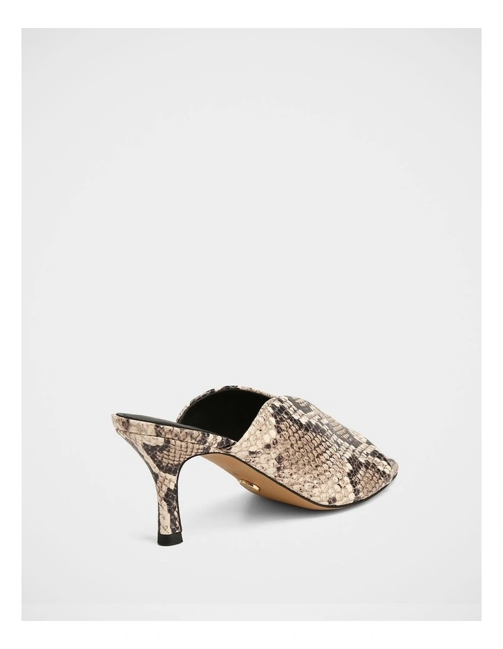 Kimee Embossed Leather Sandals in Snake image 4