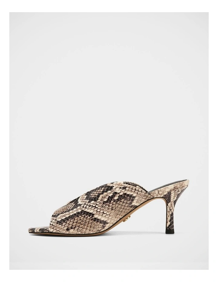 Kimee Embossed Leather Sandals in Snake image 6