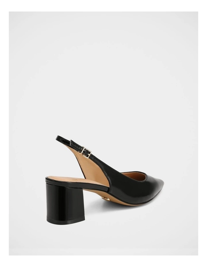 Kennedy Patent Leather Slingback in Black image 4