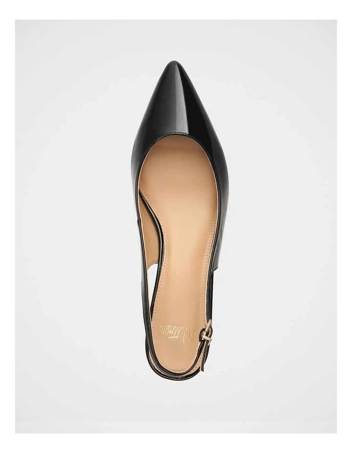 Kennedy Patent Leather Slingback in Black image 5