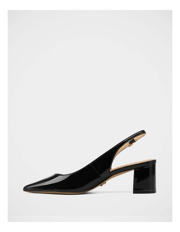Kennedy Patent Leather Slingback in Black image 6