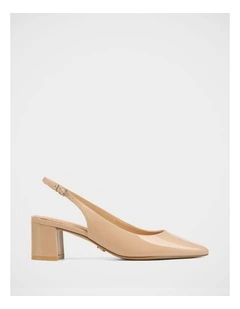 Kennedy Patent Leather Slingback in Blush