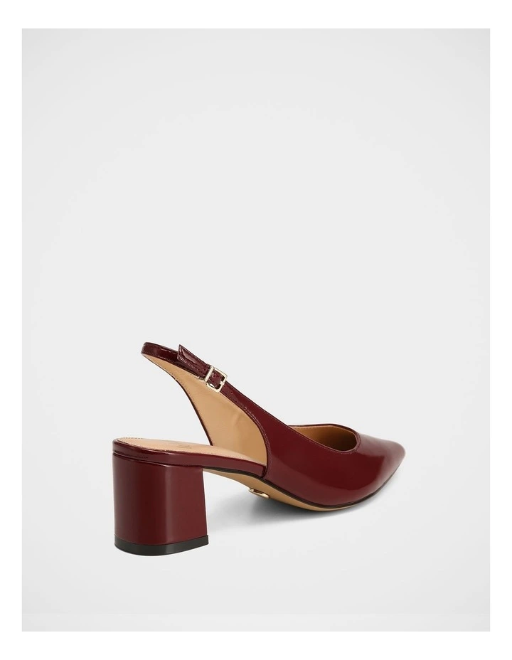 Kennedy Patent Leather Slingback in Berry image 4